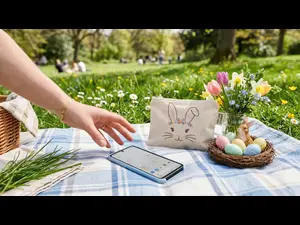 How do you message the Easter Bunny in a hurry?