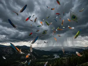What do you call it when birds fall from the sky in a storm?
