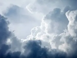 What does a cloud wear under his pants?