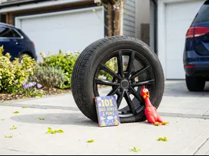 What kind of jokes completely deflate a tire's mood?