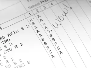 Why did the student always get straight A's?