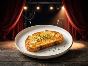 Why did the toast take a bow on stage?